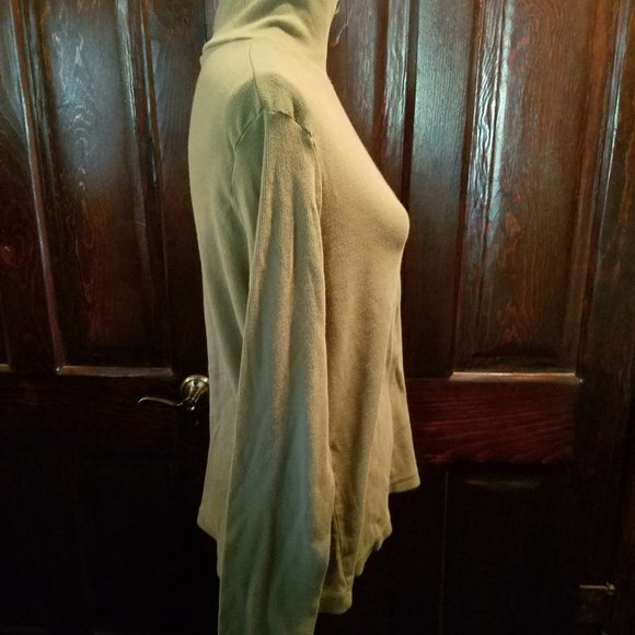 White Stag Olive Green Turtleneck - Picture 4 of 5